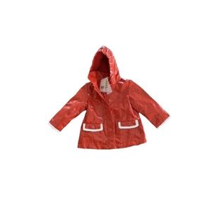 🆕 Mini Mexx Shiny Red Raincoat - Baby Size 9 to 12M